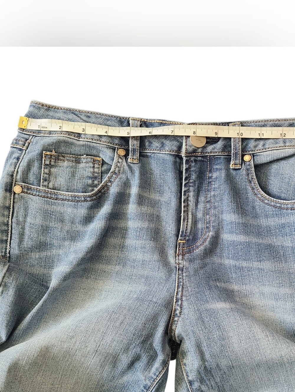 1822 | CROPPED STRAIGHT LEG JEANS | SIZE 8 - Picture 6 of 12